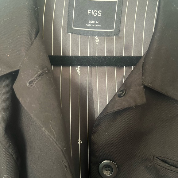 Wearfigs Figs Women's Black lab Coat new without tags - Picture 4 of 8